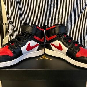 Jordan Kids Sneakers - Black, Red, and White